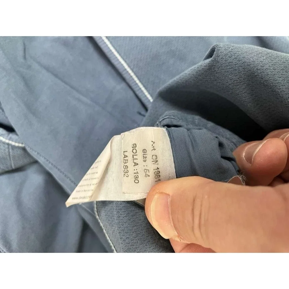 Circolo 1901 Blazer Mens 54 (Fits US 40) Blue Stretch‎ Unstructured Sport Coat